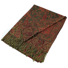 Load image into Gallery viewer, Paisley Pashmina Shawls Scarf 023
