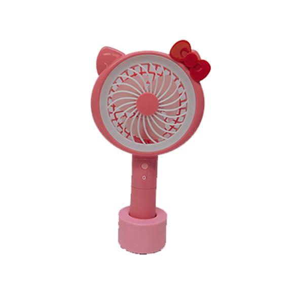 PINK MINI FAN 3 SPEED W/LIGHT