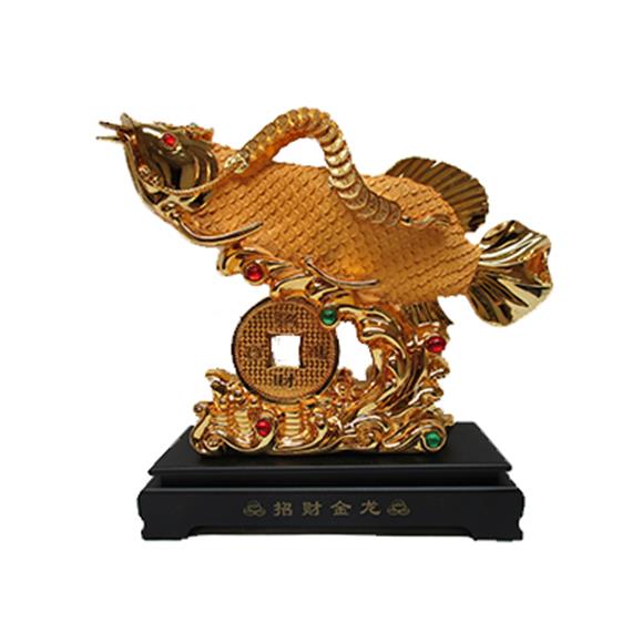 GOLD FISH ON WAVE W/COIN