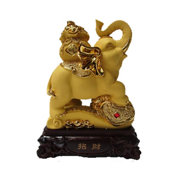 GOLD ELEPHANT ON RU YI