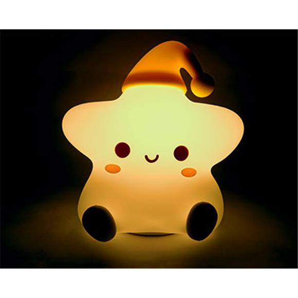 COLOR CHANGING STAR SILICONE NIGHT LIGHT RECHARGEABLE
