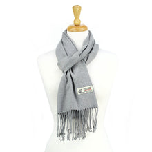 Load image into Gallery viewer, Solid Color Cashmere Feel Scarf 12-pack Light Grey
