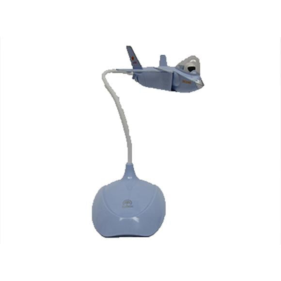 FIGHTER JET DESK LAMP LIGHT BLUE