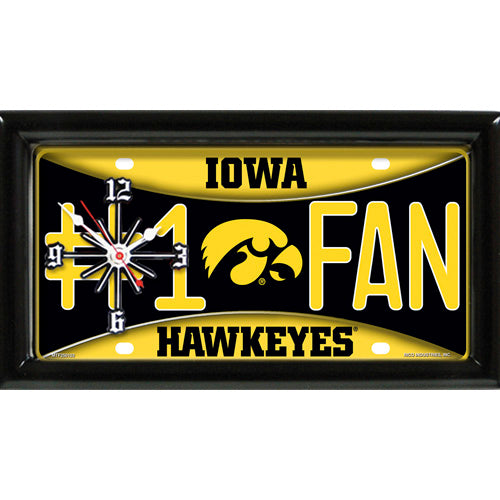 IOWA HAWKEYES CLOCK