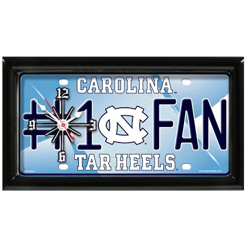 NORTH CAROLINA TARHEELS CLOCK