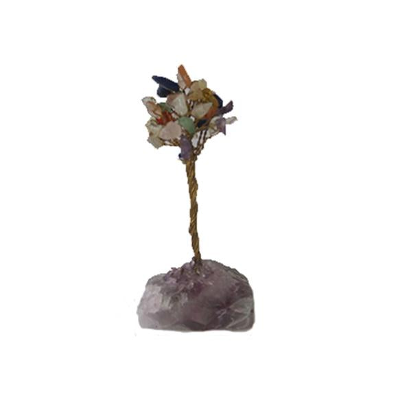 MULTI GEM TREE W/FLUORITE BASE