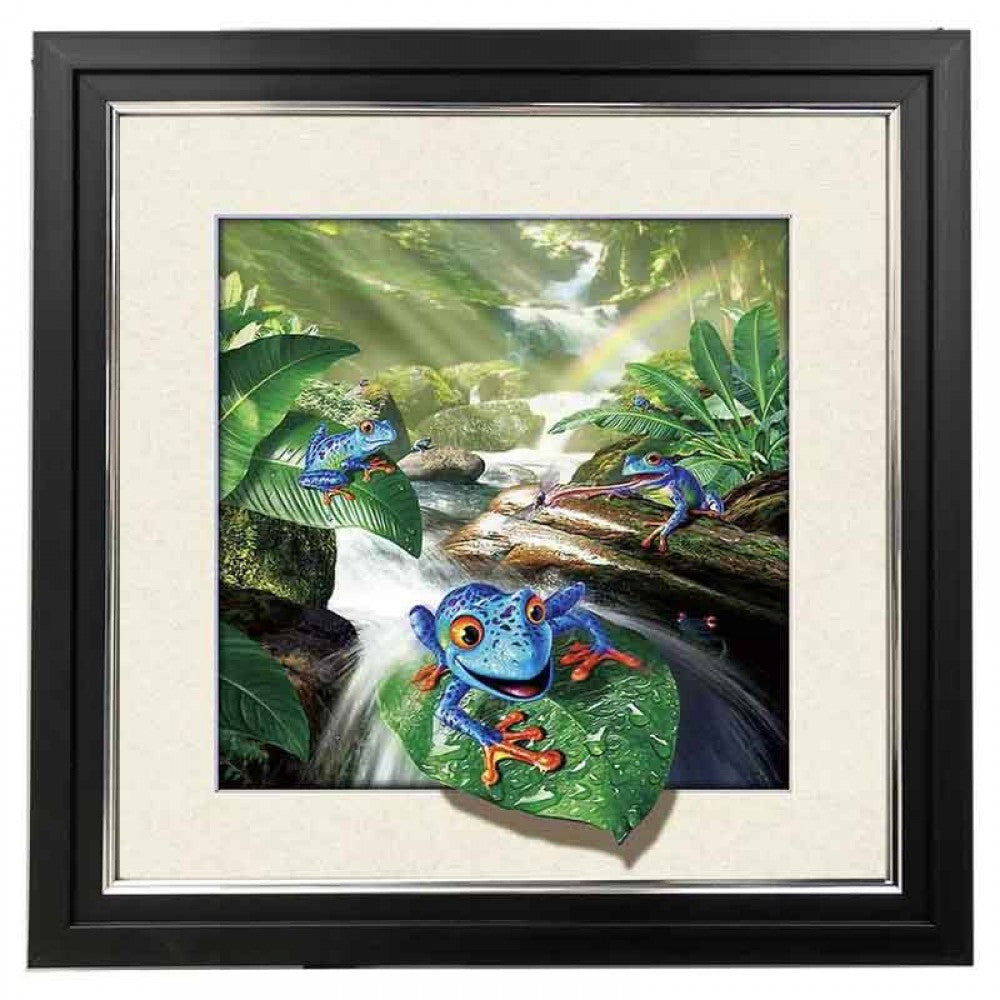 LED Lighted Frog 5d Lenticular Picture Frame 18x18  (Minimum of 4)