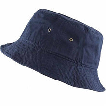 Load image into Gallery viewer, Newhattan 100% Cotton Solid Bucket hats Unisex
