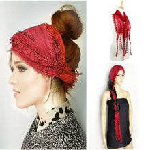 Load image into Gallery viewer, Fashion Lace Tassel Sheer Oblong Lightweight Scarf
