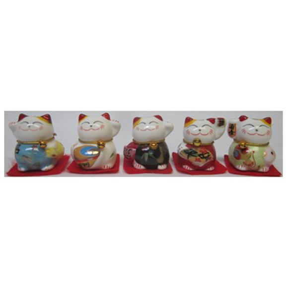 5PC CERAMIC CAT SET