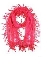 Load image into Gallery viewer, Fashion Lace Tassel Sheer Oblong Lightweight Scarf
