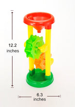 Load image into Gallery viewer, Double Sand Wheel Beach Toy Set With Bucket, Shovels, Rakes, Sailboat, And 3 Molds
