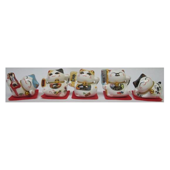 5PC CERAMIC CAT SET