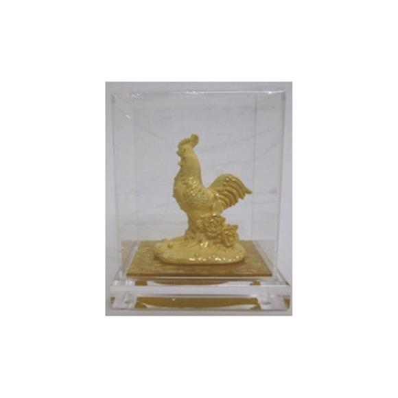 ROOSTER SPRAYED W/ 24K GOLD