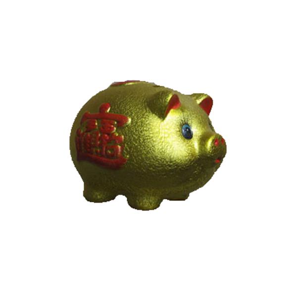 12″ GOLD CERAMIC PIGGY BANK
