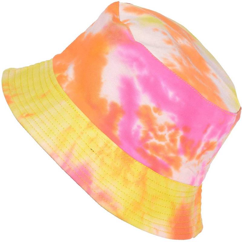 Reversible Printed Bucket hat - orange