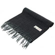 Load image into Gallery viewer, Herringbone Cashmere Feel Scarf 12-pack Black Grey
