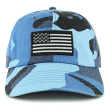 Load image into Gallery viewer, Newhattan 100% Cotton Baseball Caps Embroidered USA Flag
