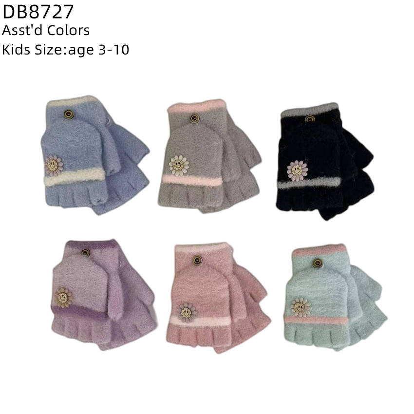 12-pack Wholesale Kid's Winter Gloves Knit Gloves #7827