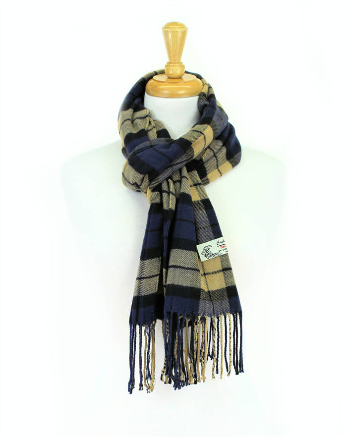Plaid Cashmere Feel Scarf 12-pack