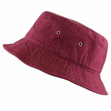 Load image into Gallery viewer, Newhattan 100% Cotton Solid Bucket hats Unisex
