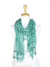 Load image into Gallery viewer, Fashion Lace Tassel Sheer Oblong Lightweight Scarf
