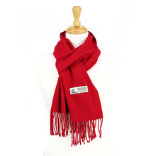 Load image into Gallery viewer, Solid Color Cashmere Feel Scarf 12-pack Red
