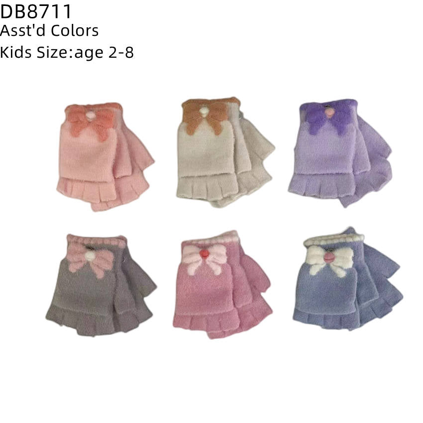 12-pack Wholesale Kid's Winter Gloves Knit Gloves #7811