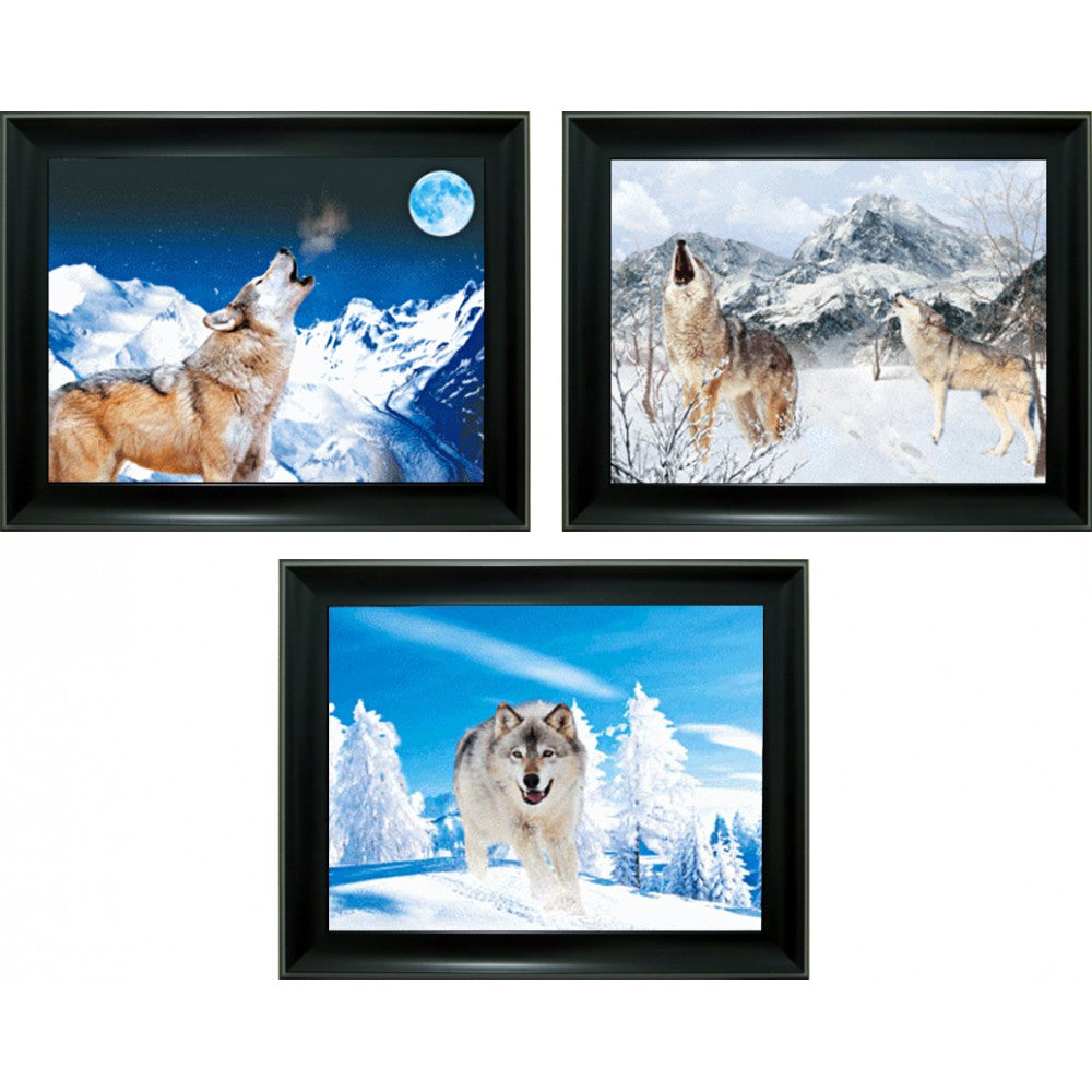 Wolf Lighthouse 3D Triple Image  (MINIMUM OF 4)