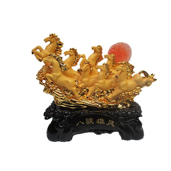 GOLD 8 RUNNING HORSES