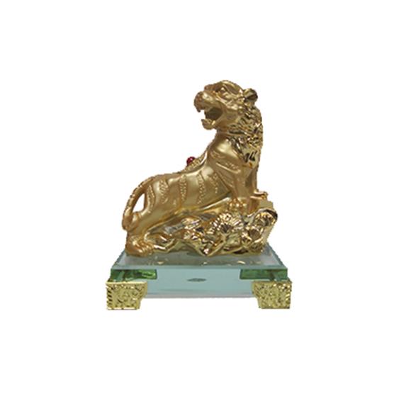 TIGER ON CRYSTAL BASE