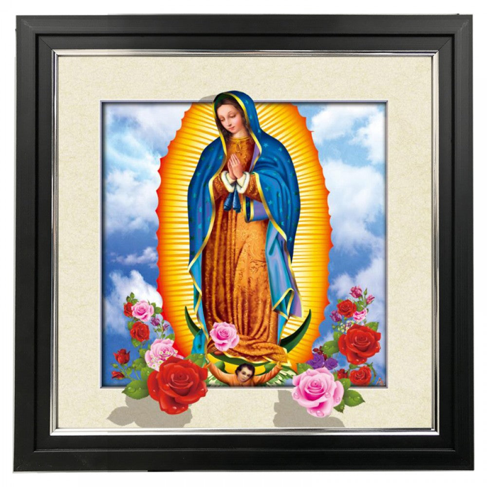 468 Guadalupe 5d Lenticular Picture Frame 18x18  (MINIMUM OF 4)