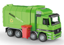 Load image into Gallery viewer, 14&quot; Friction Powered Recycling Garbage Truck
