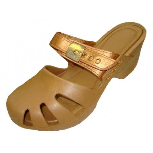 Wholesale Women's Wedge Clog Sandals (*Gold Color)
