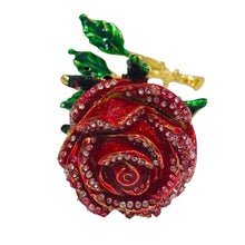 Load image into Gallery viewer, JF2034-JF Red Rose Jewelry Case  (MINIMUM OF 2)
