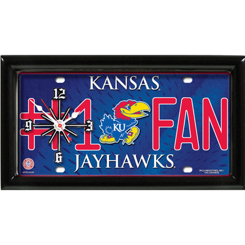 KANSAS JAYHAWKS CLOCK