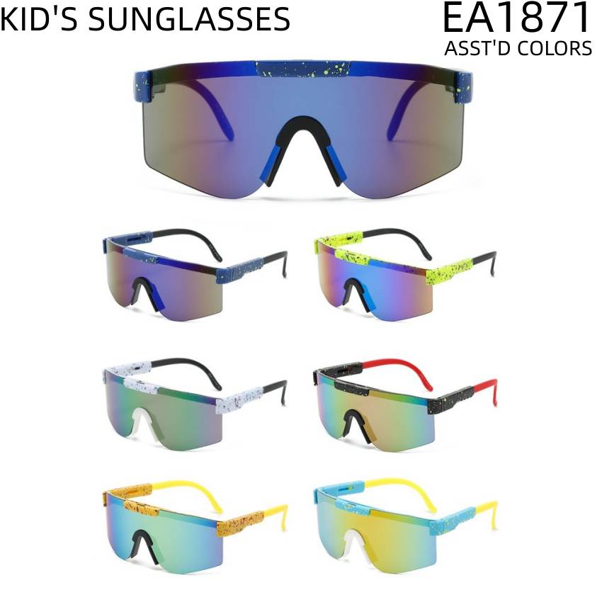 KIDS Sunglasses Sport Plastic Frame  (Sold by Dozen)