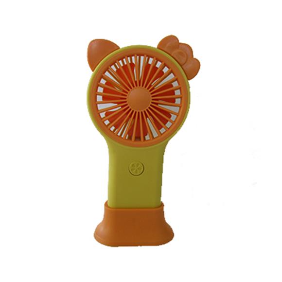 RECHARGEABLE KITTY FAN W/BASE ORANGE