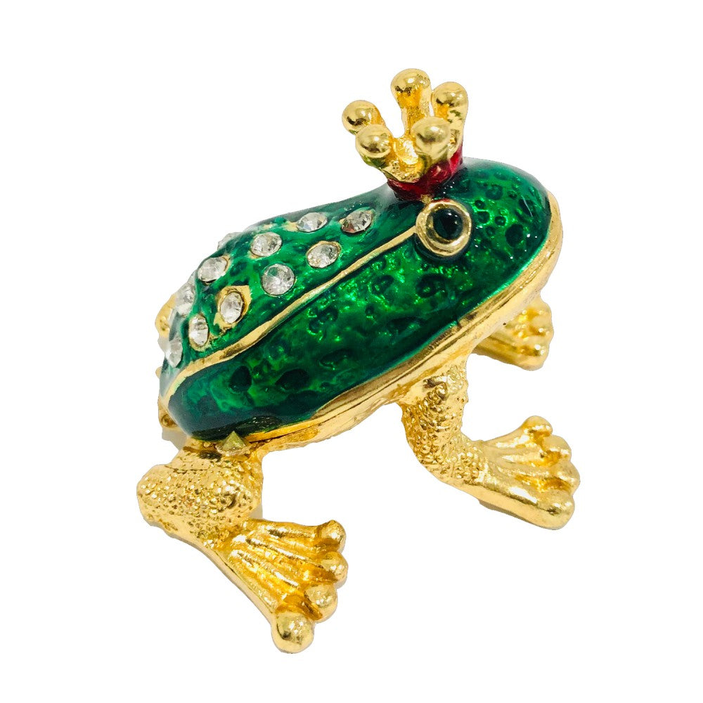 The frog prince trinket jewelry box  (MINIMUM OF 2)
