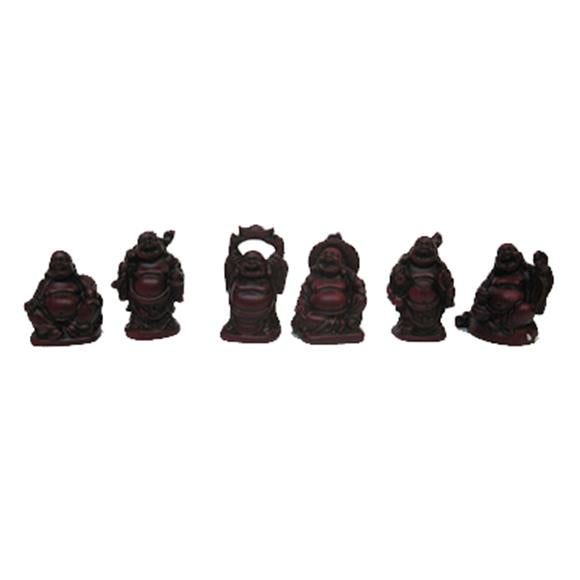 6PCS RED BUDDHA SET
