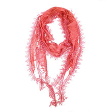 Load image into Gallery viewer, Fashion Lace Tassel Sheer Oblong Lightweight Scarf
