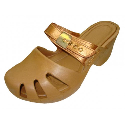 Wholesale Girl's Wedge Clogs Sandals (*Gold Color)