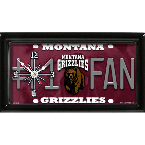 MONTANA GRIZZLIES CLOCK