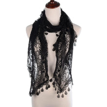 Load image into Gallery viewer, Fashion Lace Tassel Sheer Oblong Lightweight Scarf
