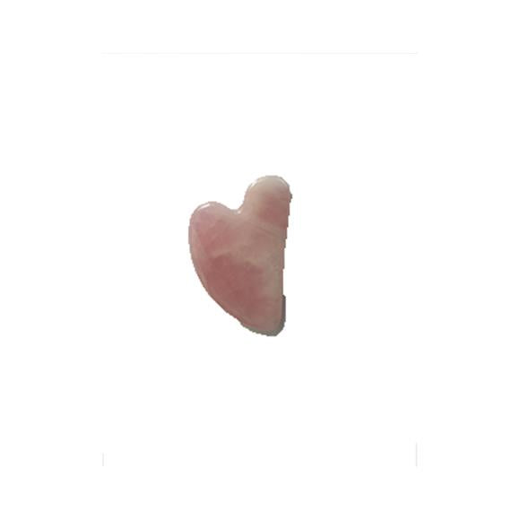 PINK QUARTZ HEART SHAPE GUA SHA