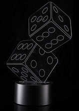 Load image into Gallery viewer, 3D Dice Lighting Laser Cut Precision LED Lights
