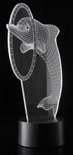 Load image into Gallery viewer, 3D Dolphin Laser Cut Precision LED Lights
