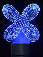 Load image into Gallery viewer, 3D Crisscross Rings Laser Cut Precision LED Lights
