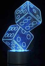 Load image into Gallery viewer, 3D Dice Lighting Laser Cut Precision LED Lights
