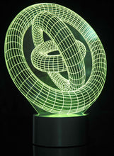 Load image into Gallery viewer, 3D Ring-In-Ring Laser Cut Precision LED Lights
